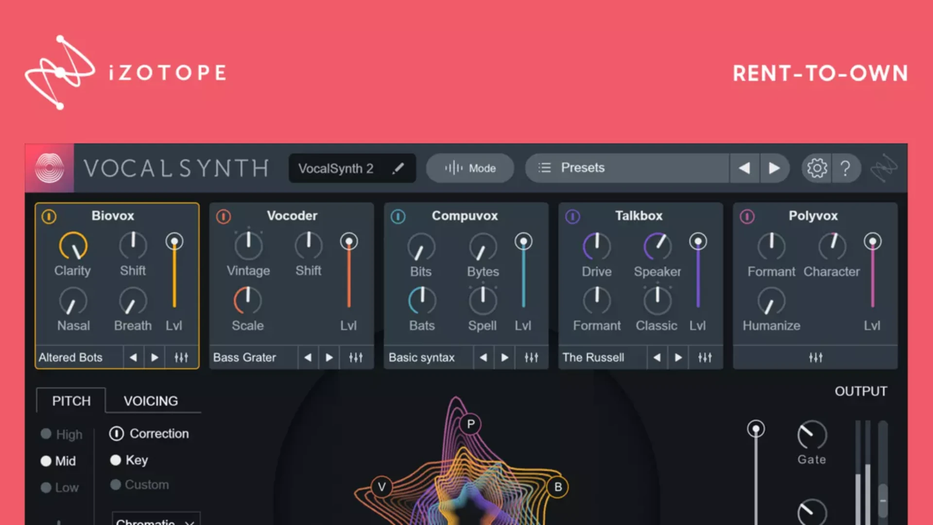iZotope VocalSynth 2 screenshot 1
